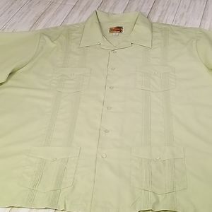 Haband Guayabera Barber Casual Button Up Shirt Men's Size 4X